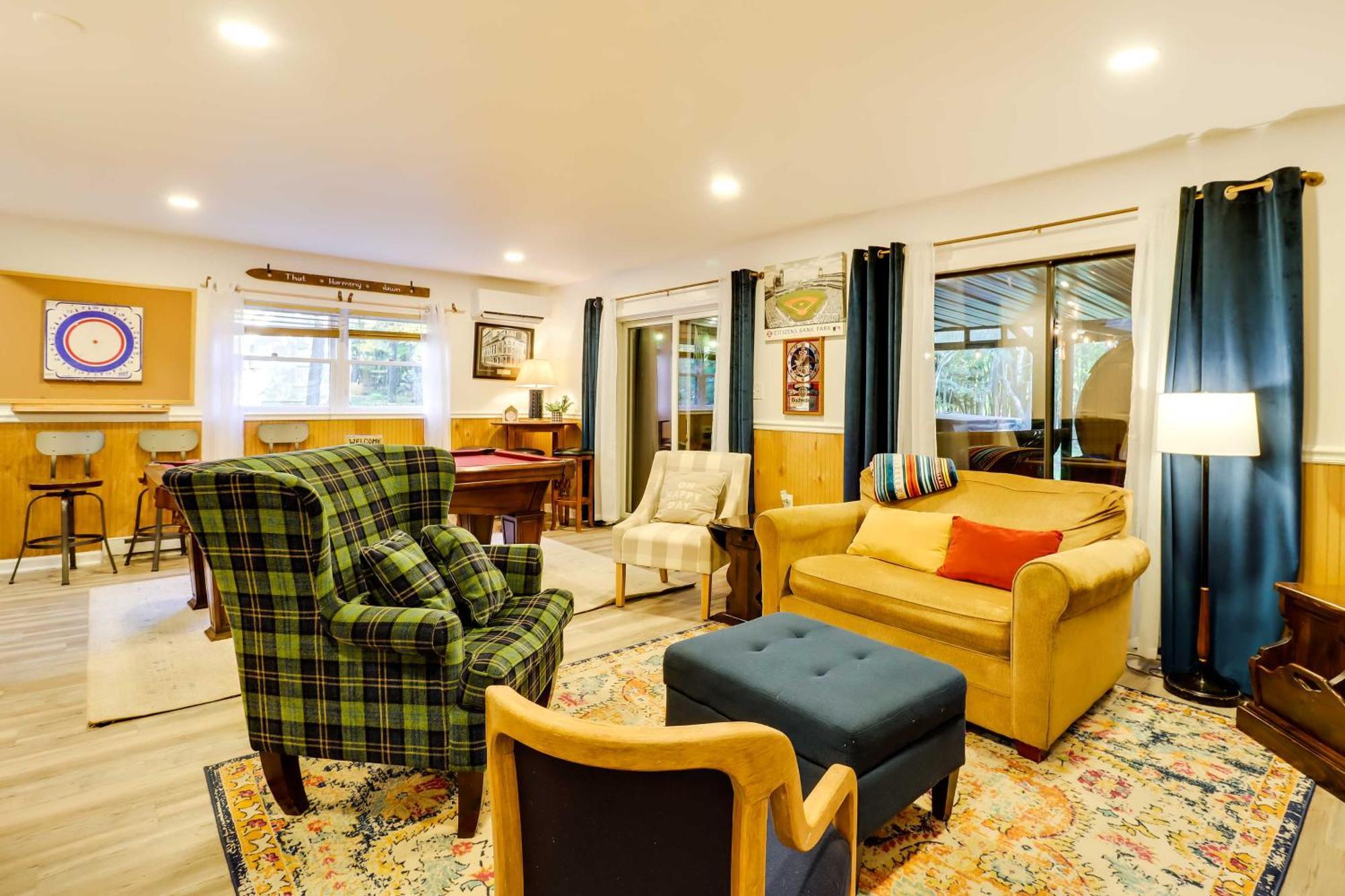 Poconos Ski Retreat With Sauna, Hot Tub, And Game Room ليك هارمونى المظهر الخارجي الصورة